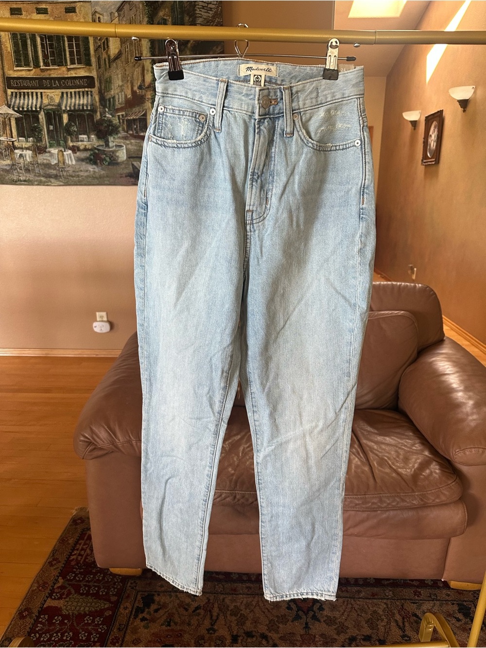 NWT Madewell light wash high-waisted the curvy perfect vintage jean size 24